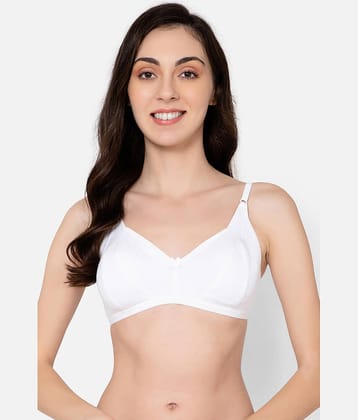 Clovia Nylon Non Padded Women's Everyday Bra ( White )
