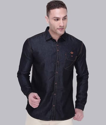 Kuons Avenue - Grey Denim Slim Fit Men's Casual Shirt ( Pack of 1 )