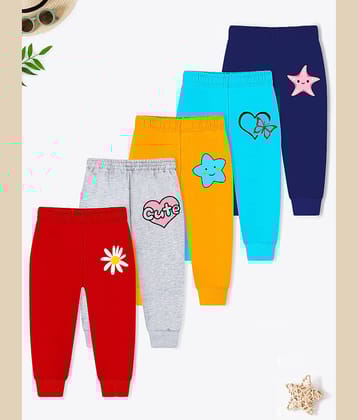 Trampoline Pack of 5 Girls Cotton Blend Pyjama ( Multicolor )