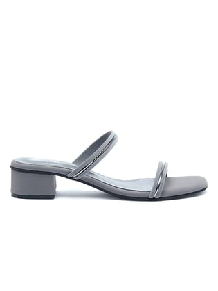 Delco Feel your Best Block heel Mules-36 / Gunmetal