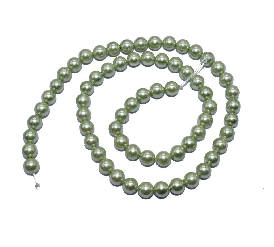 Natural Freshwater Round Pearl Oysters Loose Beads for  Craft & Jewelry Making.  FWP-069-Per String Of Approx 66 Pcs / 6 MM
