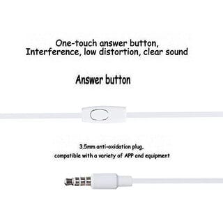 (Pack of 10) Digimate Jackbeat Wired Earphones with 3.5mm Jack, Tangle-Free Cable & In-Line Mic (DG-HF-1001, White)