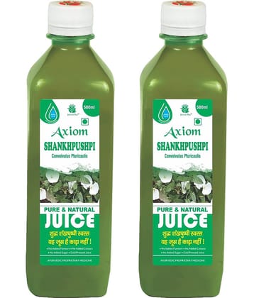 Axiom Shankhpushpi 500ml (Pack of 2)|100% Natural WHO-GLP,GMP,ISO Certified Product