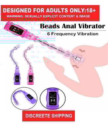 COB ANAL SEX TOY WATERPROOF 6 HIGH SPEED BEADS VIBRATOR- VIBRATING ANAL BEADS- PLEASURE BEADS BUTT PLUG VIBRATOR- ANAL SEX TOY MASSAGER FOR COUPLE - SEX TANTRA