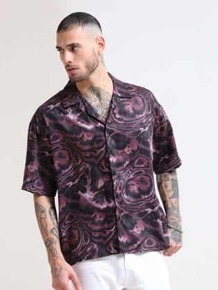 Ablaze Turbid Oversized Shirt-M
