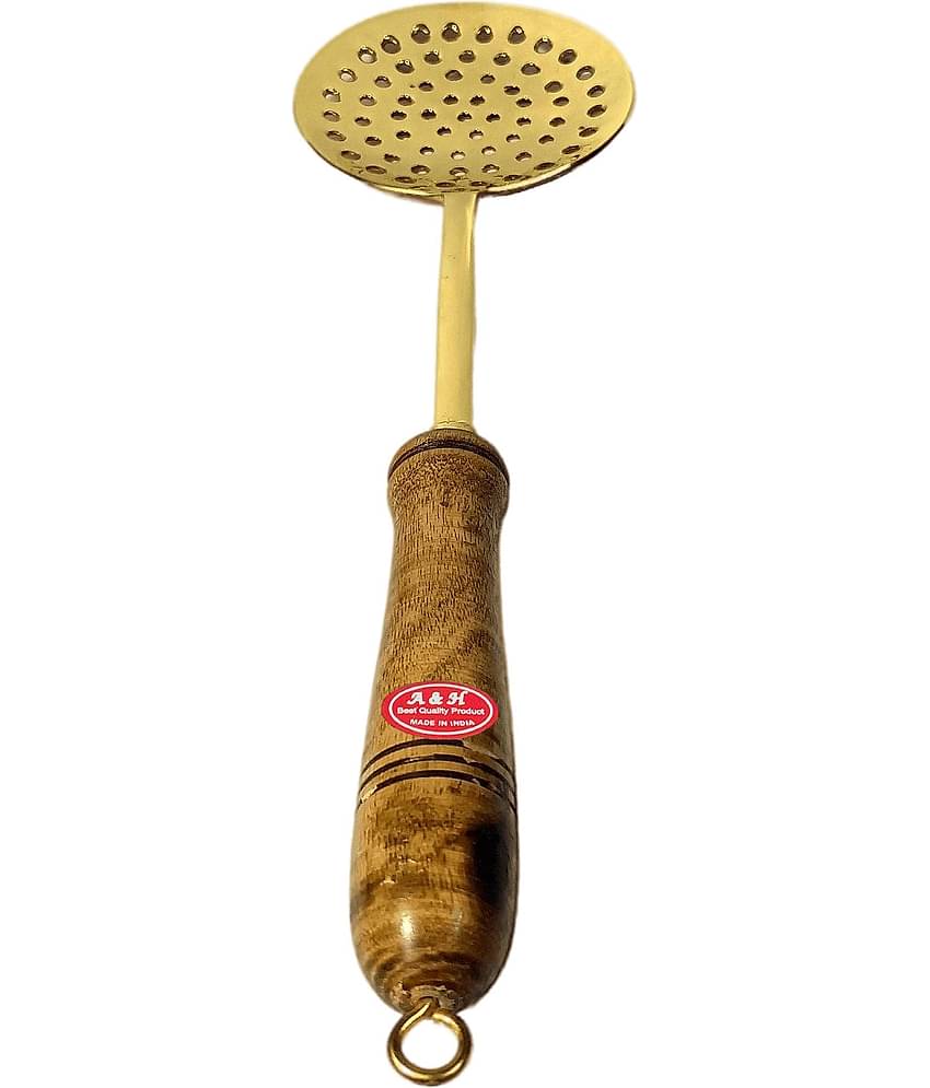 A & H ENTERPRISES - Brass Brass Serving Spoon ( Pack of 1 )