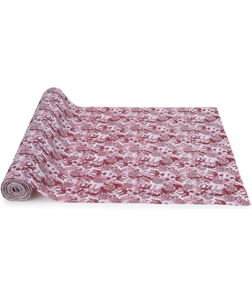 Single PVC Pink Kitchen Shelf Cover Cover