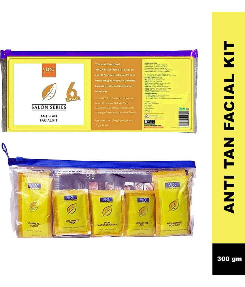 Vlcc Salon Anti Tan Facial Kit 6 Facials Remove Sun Tan 7 Dark Spots 300G
