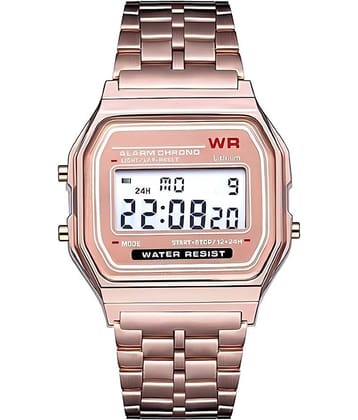 BANDSMITH Rose Gold Metal Digital Men's Watch