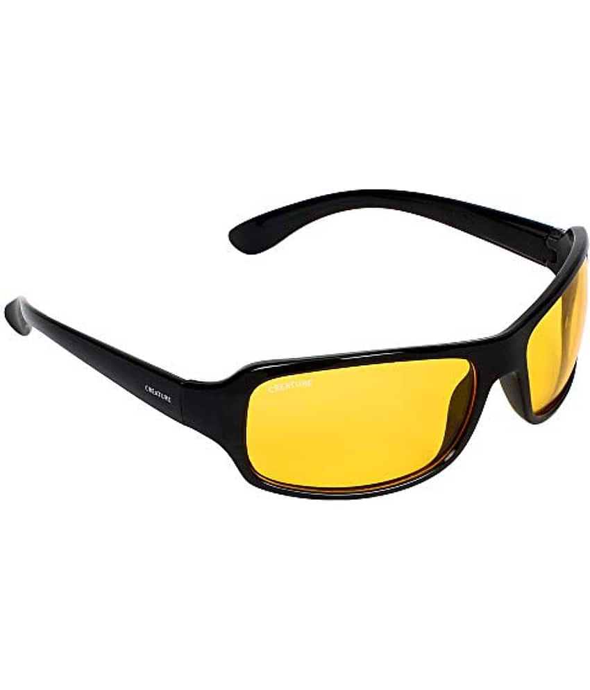 Creature - Yellow Wrap Around Pack of 1 Sunglasses