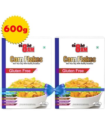 8AM Gluten Free Corn Flakes 300 gm Pack of 2
