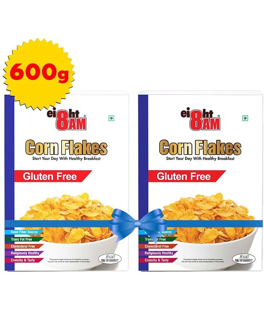 8AM Gluten Free Corn Flakes 300 gm Pack of 2