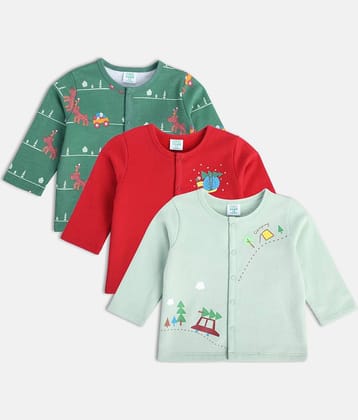 MINI KLUB Pack of 1 Baby Boys Cotton Top ( Multi )