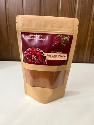 Himalyan Organics Heritage Pure Red Chilli Powder From Rural Uttarakhand 100 Gms