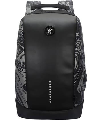 Arctic Fox Slope Anti Theft Backpack with USB Charging Port 15 Inch Laptop Backpack (Marble Black)