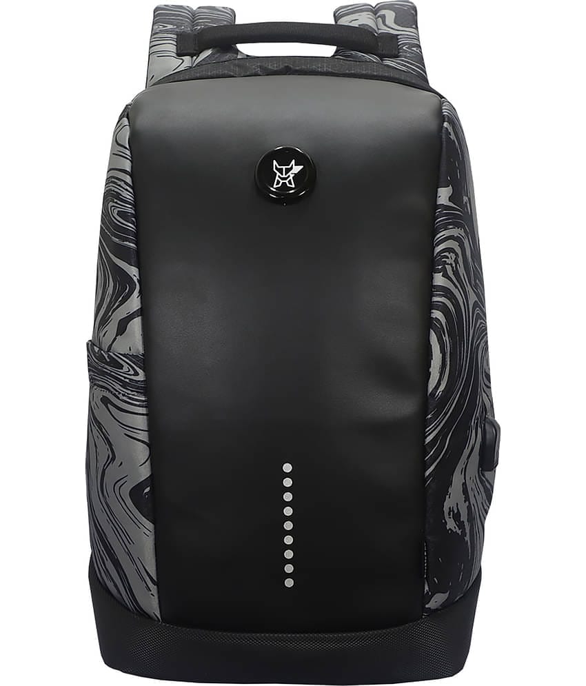 Arctic Fox Slope Anti Theft Backpack with USB Charging Port 15 Inch Laptop Backpack (Marble Black)