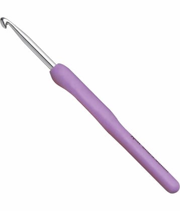 Jyoti Crochet Hook Aluminium with Plastic Handle for Wool Work, Hand Knitted Sewing DIY Craft Weaving Needle, Ideal for Sweaters, Purses, Scarves, Hats, 15710 (6"/15cm of Size 6 / 5mm) - 5 Pieces