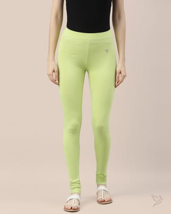 Cotton Churidar Legging - Lemonade-S / Lemonade