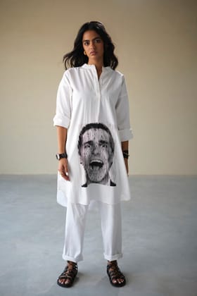 SCREAMER CO-ORD SET-WHITE-XS / S