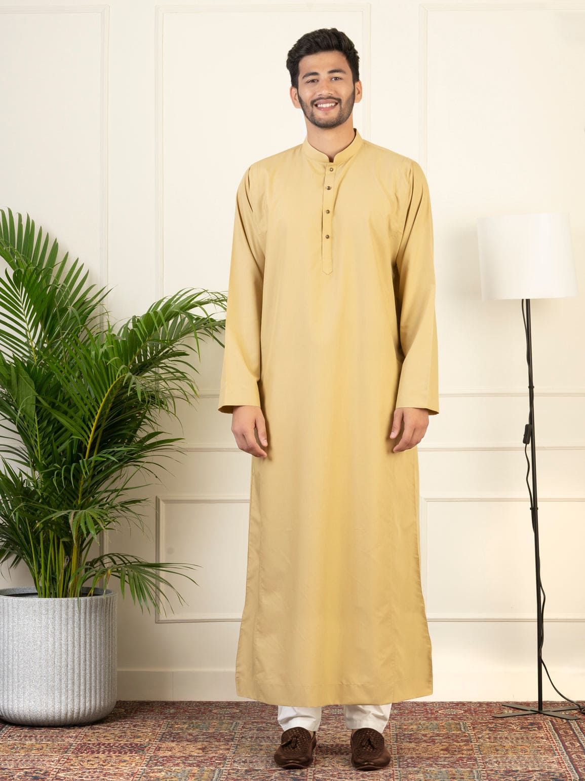 Beige Jubba (Thobe)-Made To Measure / Only Jubba - No Lowers