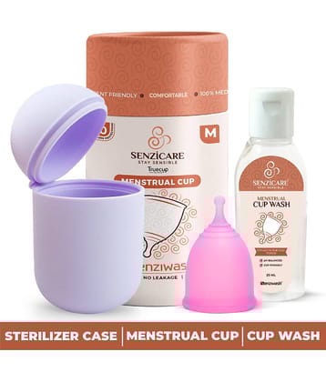 Senziwash Silicone Reusable Menstrual Cup Medium ( Pack of 1 )