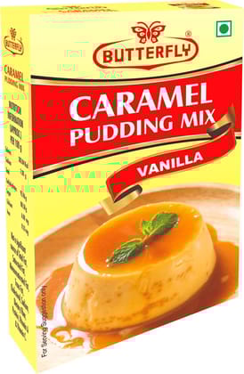 Butterfly Instant Caramel Pudding Mix, 100g (Vanilla)  by Butterfly Dessert Mixes and Bakery Needs.