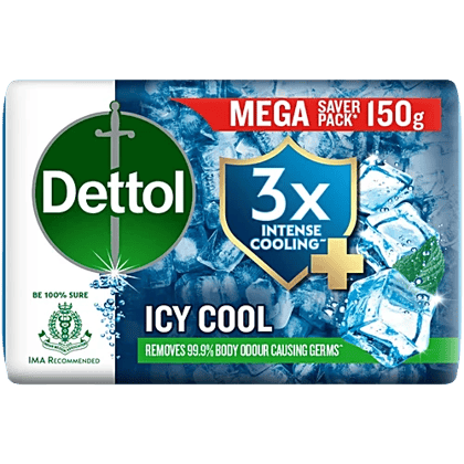 Dettol Icy Cool Soap 150 Gms Combo