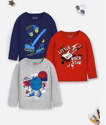 Trampoline Pack of 1 Boys Cotton Blend T-Shirt ( Multicolor1 )