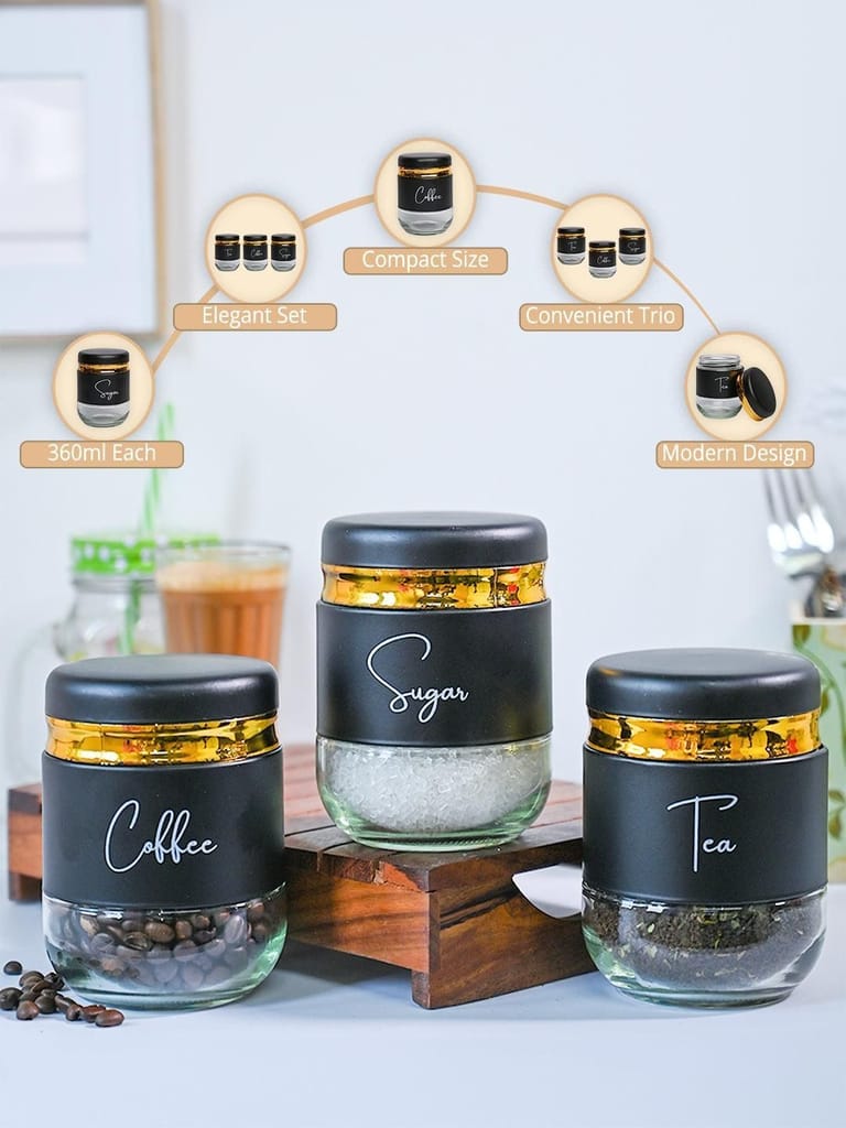 360ml Tea, Sugar & Coffee Trio