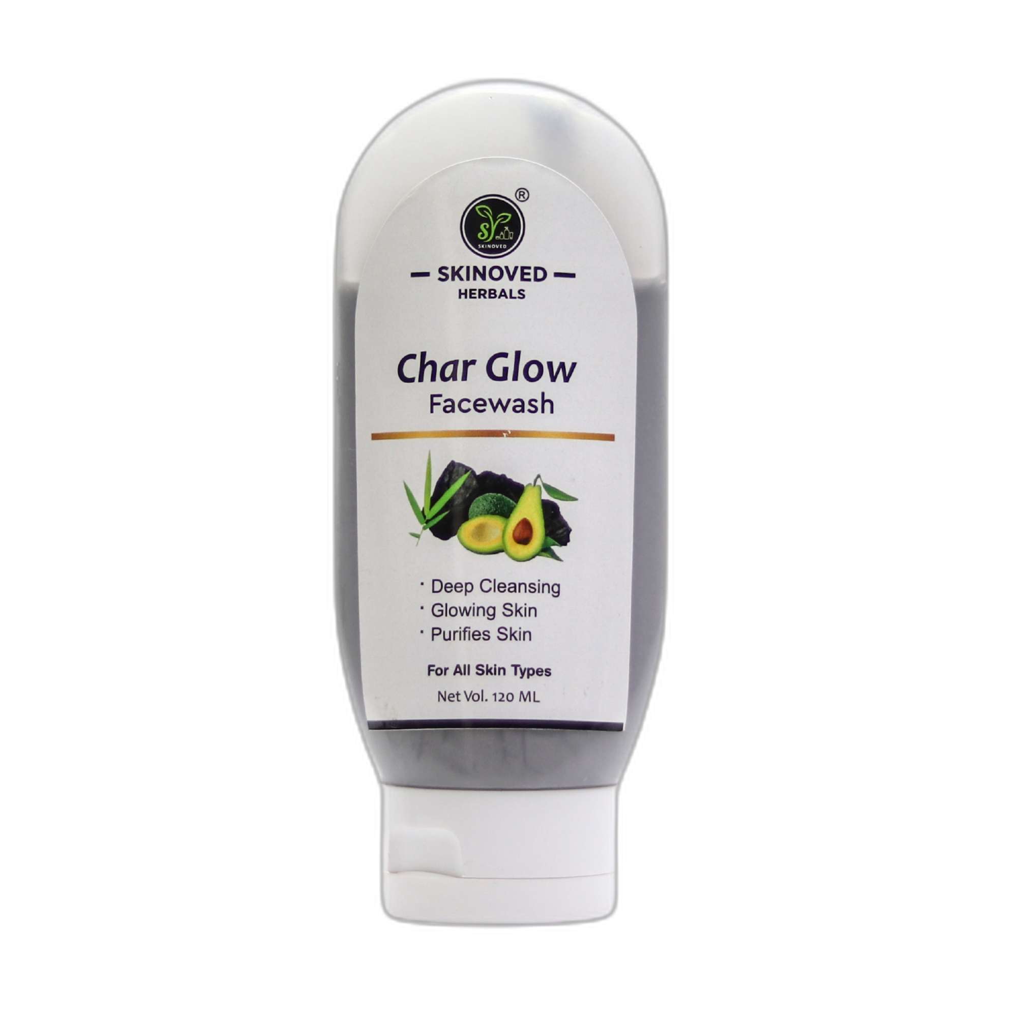 Skinoved Herbals Char Glow Face Wash 120 Ml