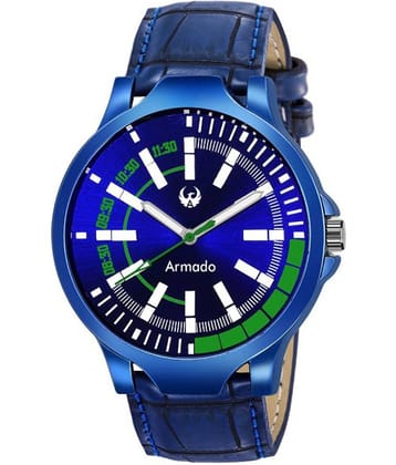 Armado 750- BLUE Leather Analog Men's Watch