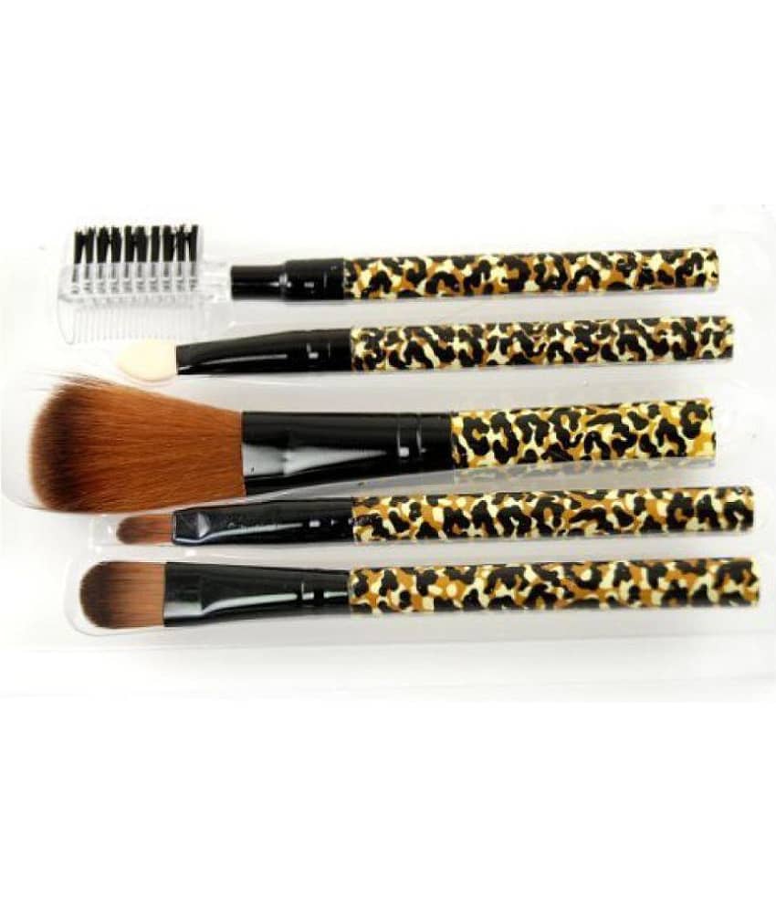 FOK Set of 5Pc Premium Quality Complete Makeup Brush Kit Synthetic Blusher Brush 5 Pcs 20 g