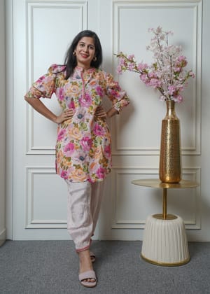 Printed coord set-S