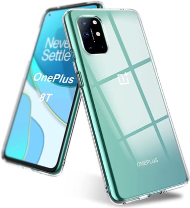 JGD PRODUCTS for OnePlus 8T / OnePlus 9R Premium Transparent Hybrid Soft Slim Dust Proof Back Case Cover with Camera Protection JGD PRODUCTS for OnePlus 8T / OnePlus 9R Premium Transparent Hybrid Soft Slim Dust Proof Back Case Cover with Camera Protectio