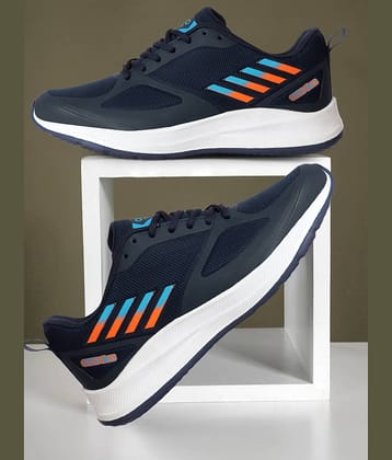 Clymb Navy Blue Men's Sports Running Shoes