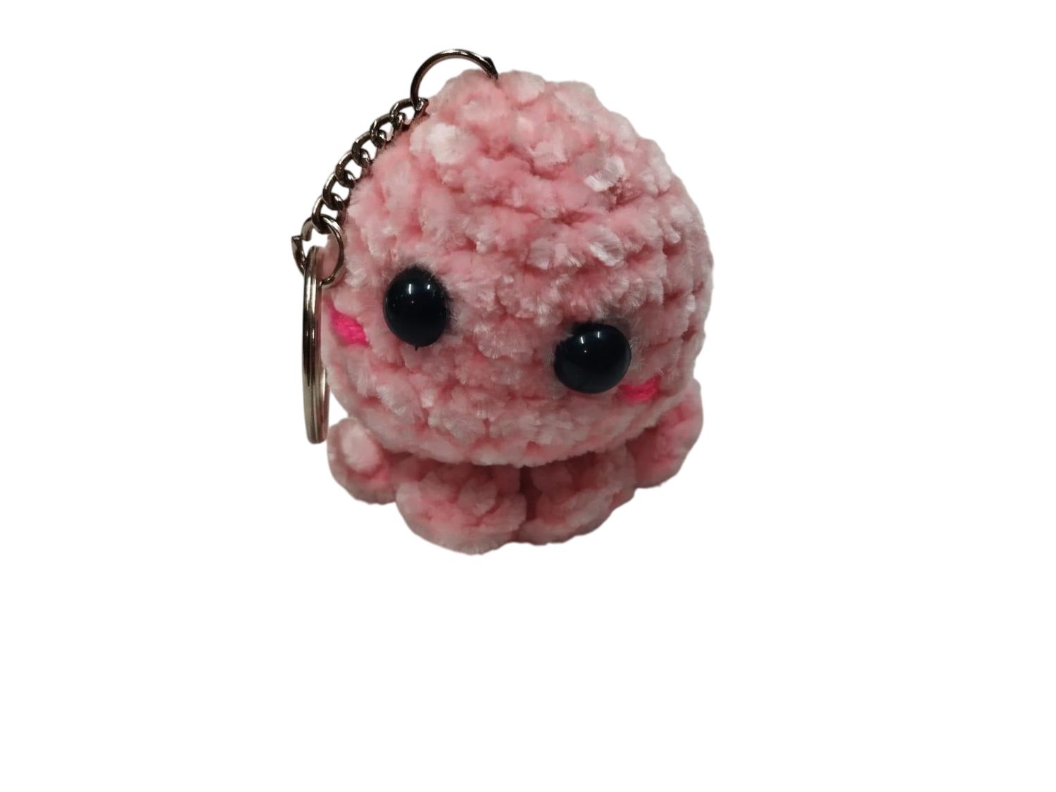 Handmade Crochet Octopus Keychain - Cute Plush Accessory