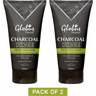 Globus Naturals Charcoal Face Wash 100 gm, Set of 2