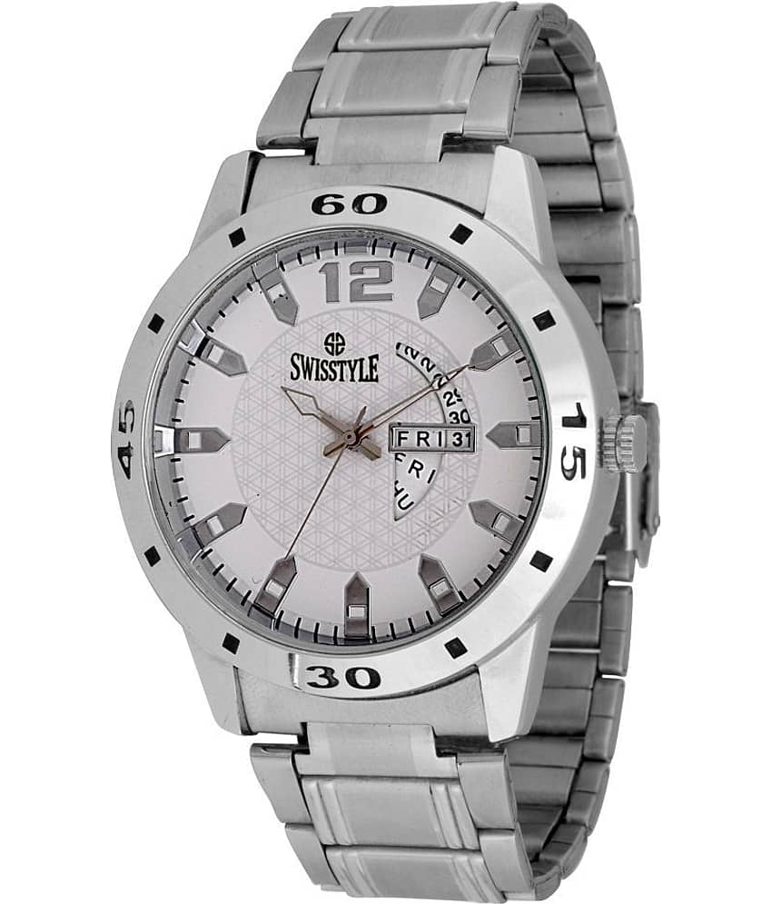 Swisstyle Analogue Watches For Men's SS-GR1181-WHT-CH