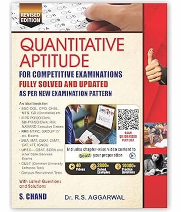 Quantitative Aptitude (Revised Edition 2025): For All Govt. Competitive Exams S Chand Exam Book 2025