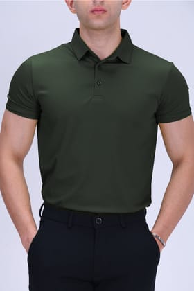 Cardinal Polo Twill - Heavy (240 GSM)-Pine Green / XS / Comfort