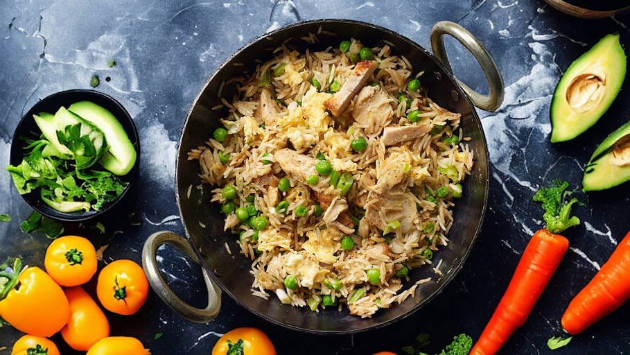 Egg Chicken Fried Rice