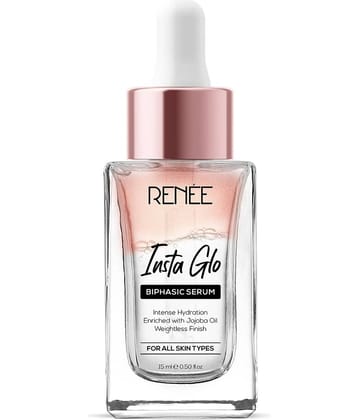 RENEE Insta Glo Biphasic Face Serum, Reduces Fine Lines, Wrinkles & Premature Aging, 15ml