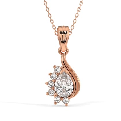 Bella Pendant Necklace WHITE GOLD
