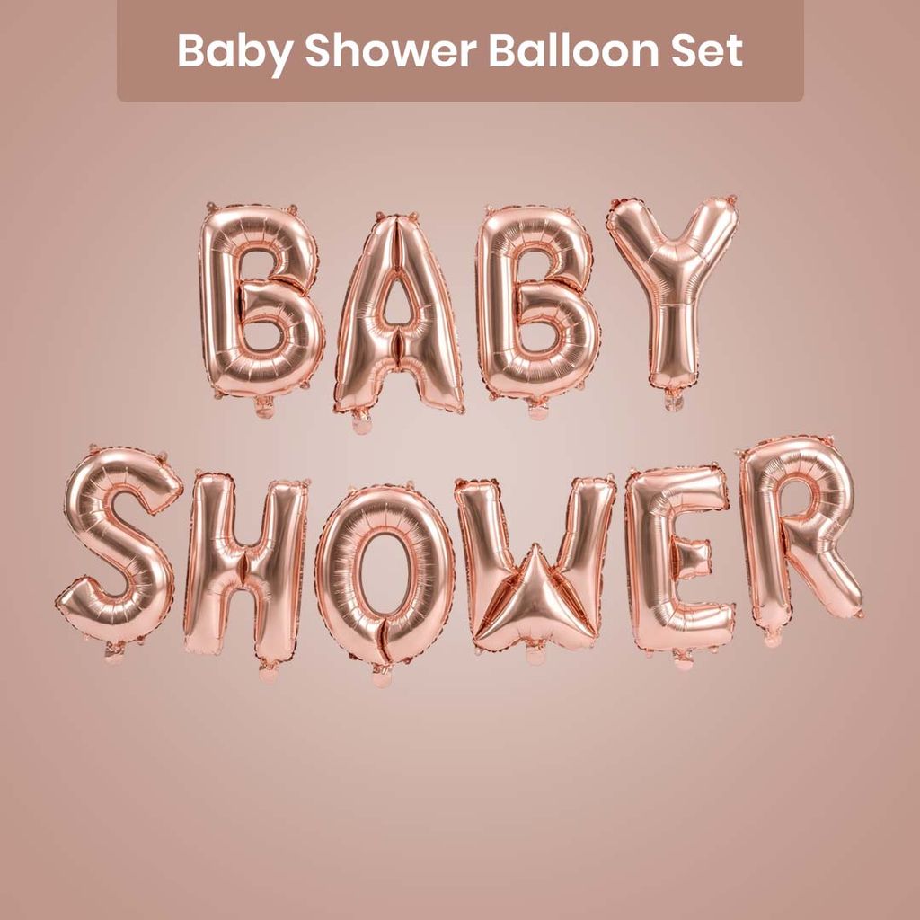 Rose Gold Baby Shower Balloon Banner - Party and Festive Needs | Buy online on ZillyBuy