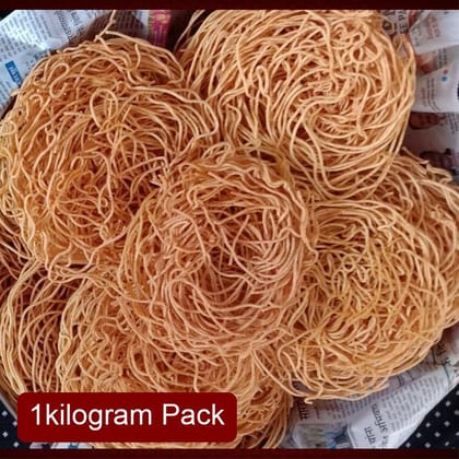 Samarth Sadhi Shev (Plain Sev) (1kg) | Bulk Pack Mild Besan Snack | Crispy Farsan for Festivals