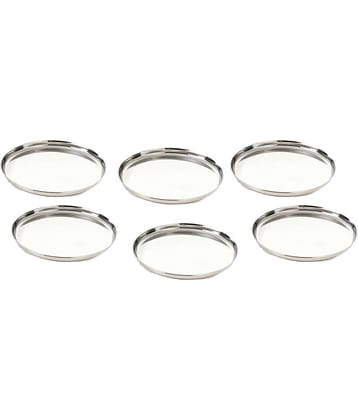 Neelam 12 Pcs Stainless Steel Steel Half Plate