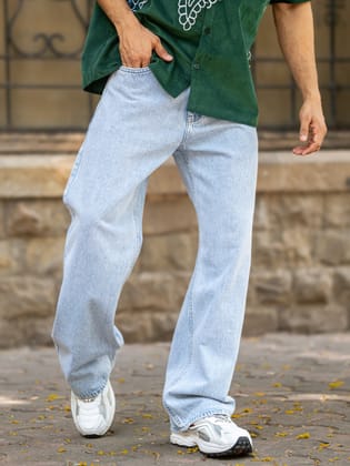 Baggy Sky Fade Bootcut Denim-30