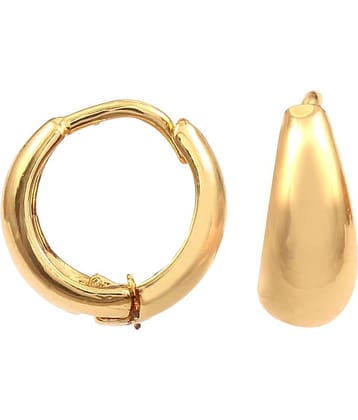 Jewar Mandi - Golden Hoops Earrings ( Pack of 1 )