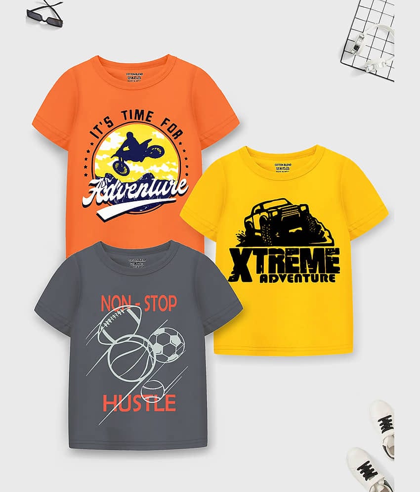 Trampoline Pack of 1 Boys Cotton Blend T-Shirt ( Multicolor 1 )