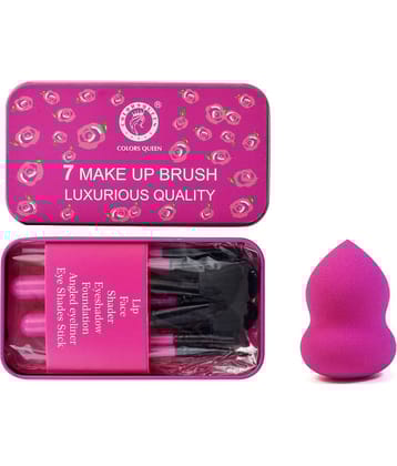 Colors Queen 7 Pcs Brush Set Face 25g Pack of 2